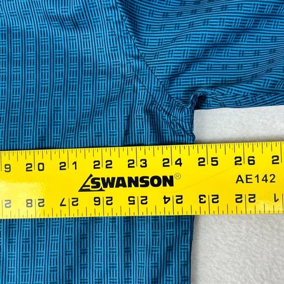 Bugatchi Shirt Mens XXL Shaped Fit Casual Button Up Blue Geometric L Sleeve NWT - Picture 10 of 10
